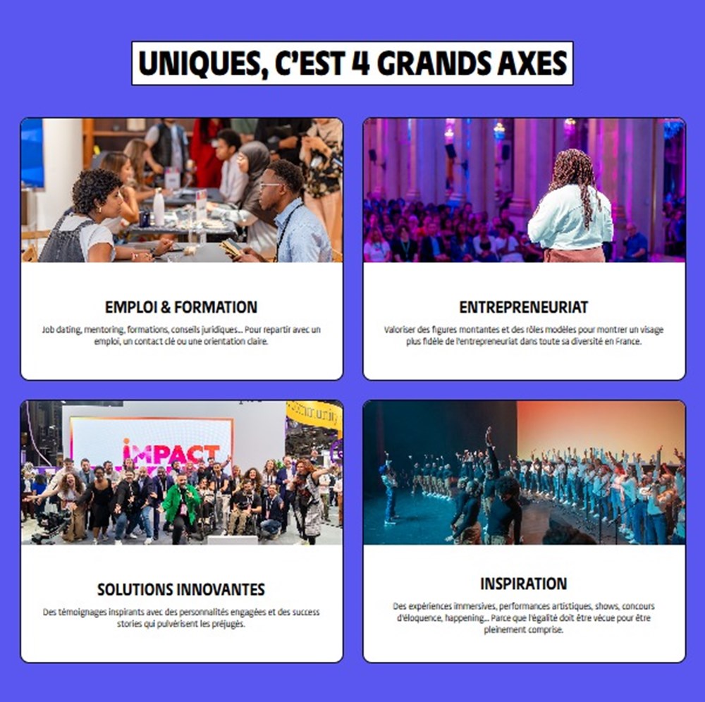 uniques est 4 grands axes