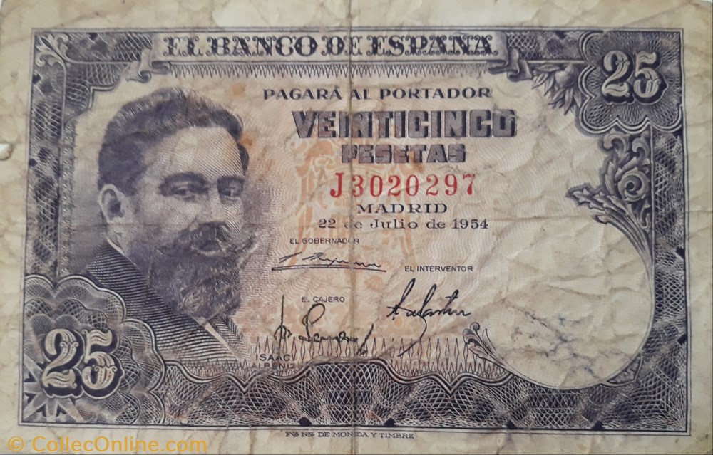 billete 25 pesetas