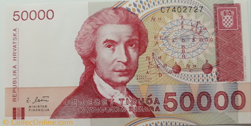 billete europa croacia