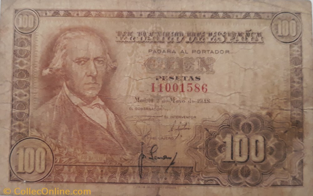 billete 100 pesetas