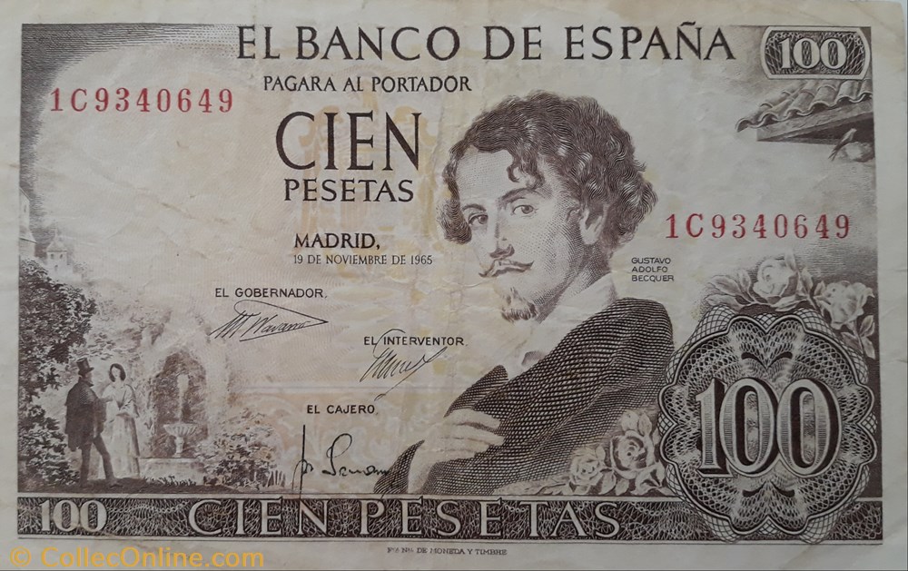 billete 100 pesetas