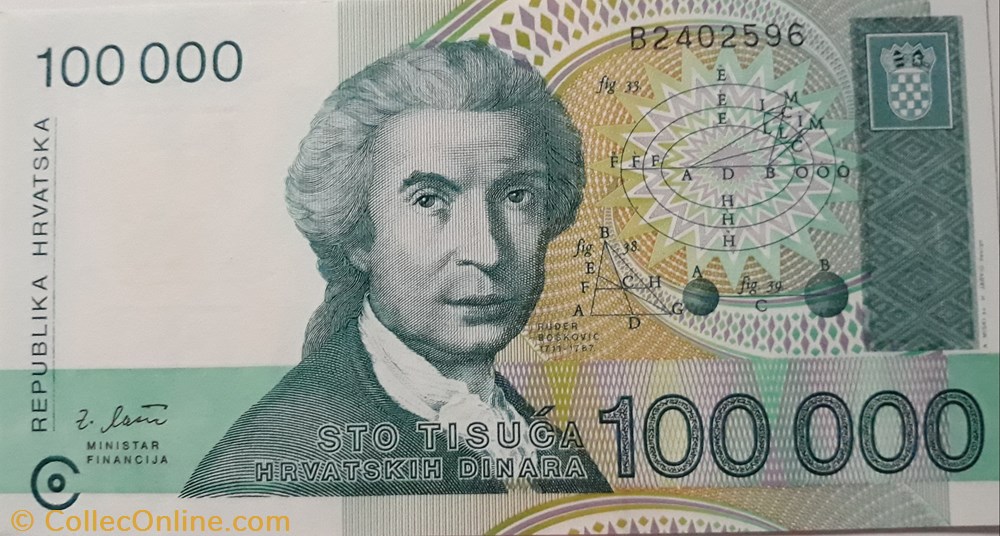 billete europa croacia