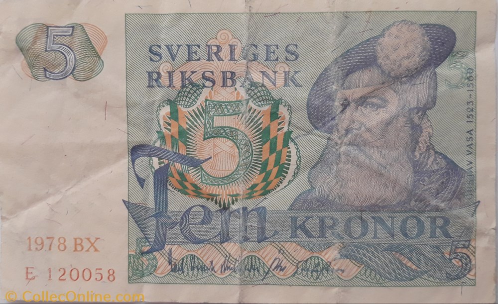 billete europa suecia