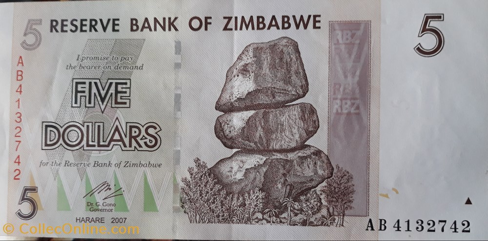 billete africa zimbabwe