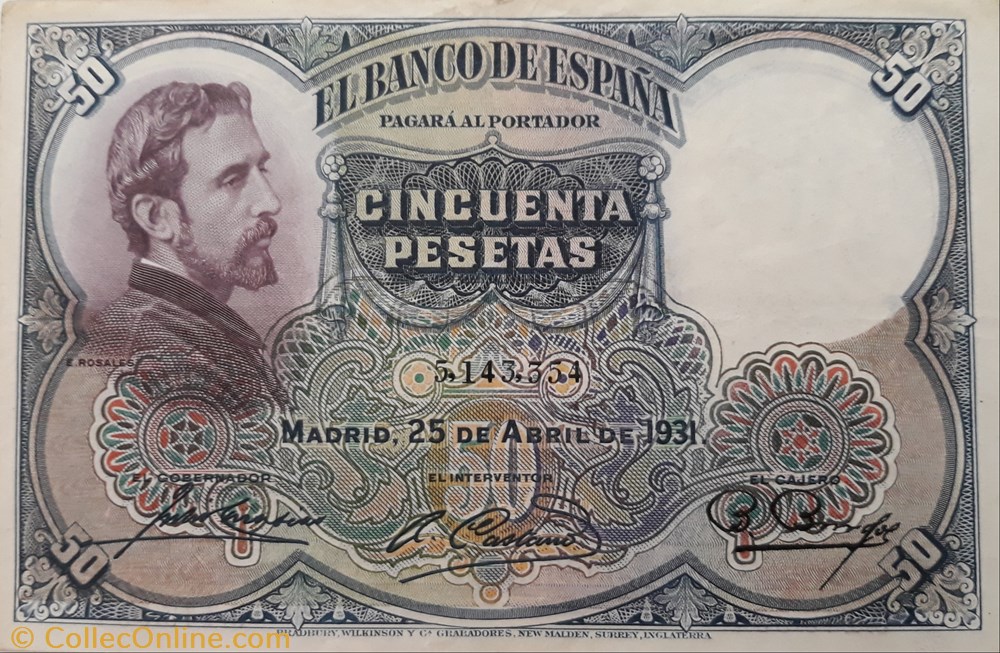 billete 50 pesetas