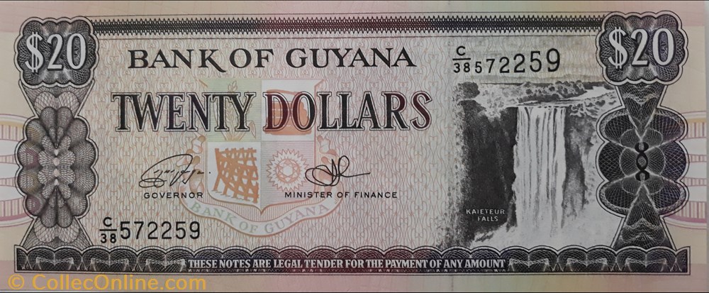 billete america del norte guayana