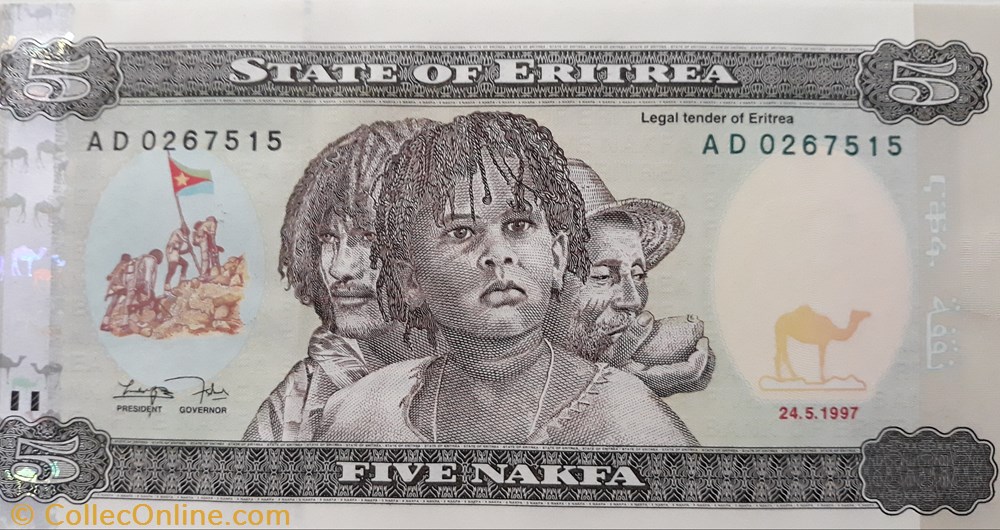 billete africa eritrea