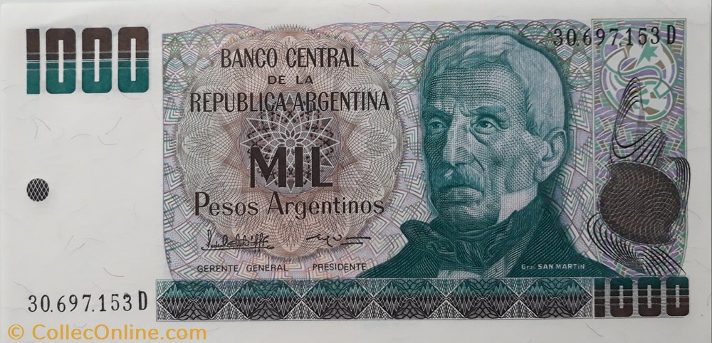 billete america del norte argentina