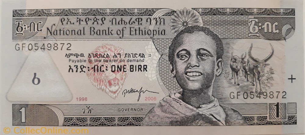 billete africa etiopia