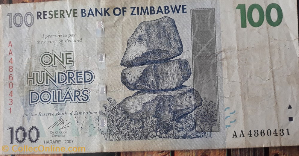billete africa zimbabwe