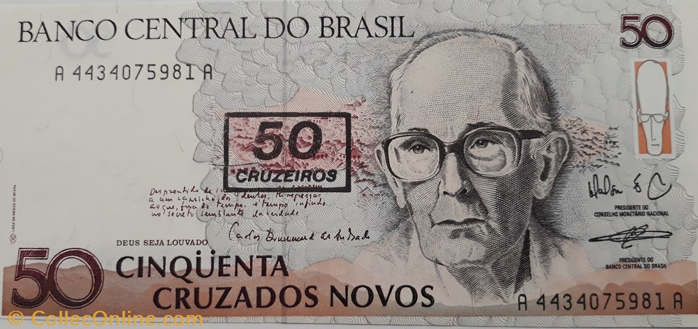 billete america del norte brasil