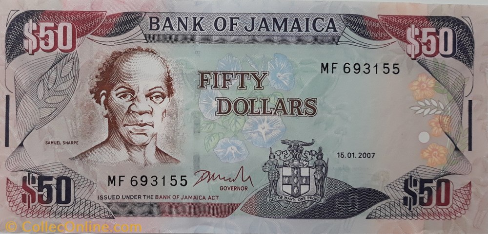 billete america del norte jamaica