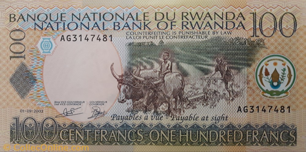 billete africa ruanda