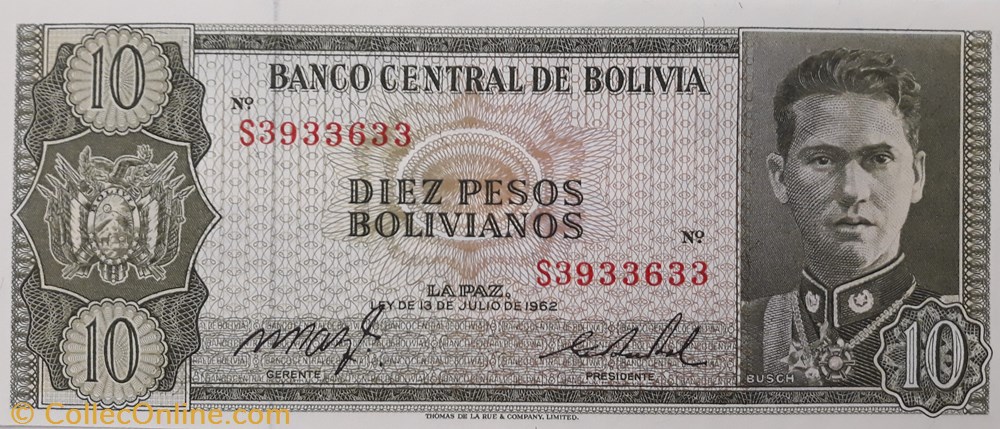 billete america del norte bolivia
