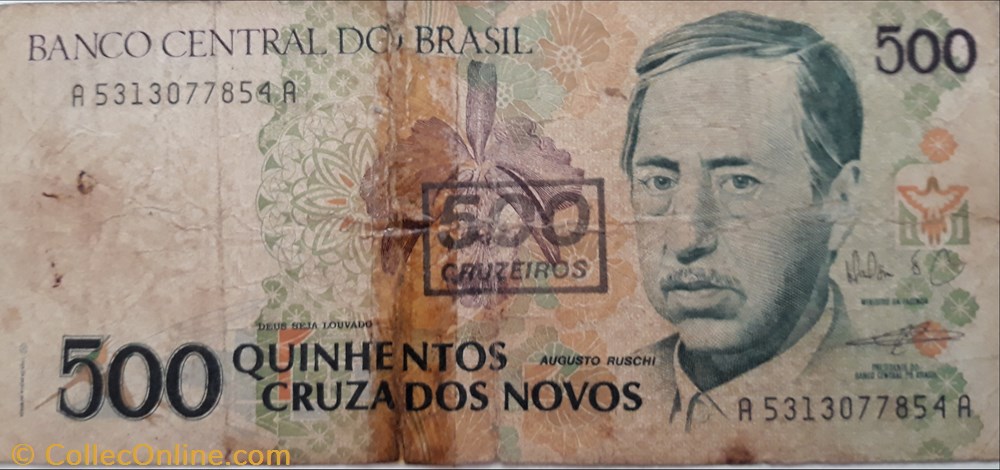 billete america del norte brasil