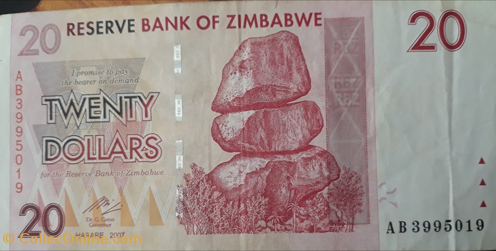 billete africa zimbabwe