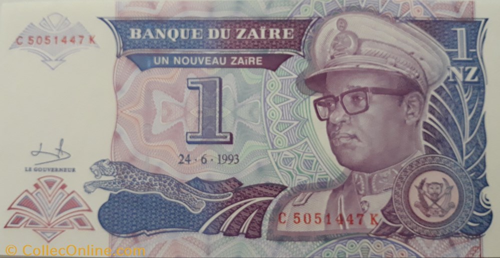 billete africa zaire