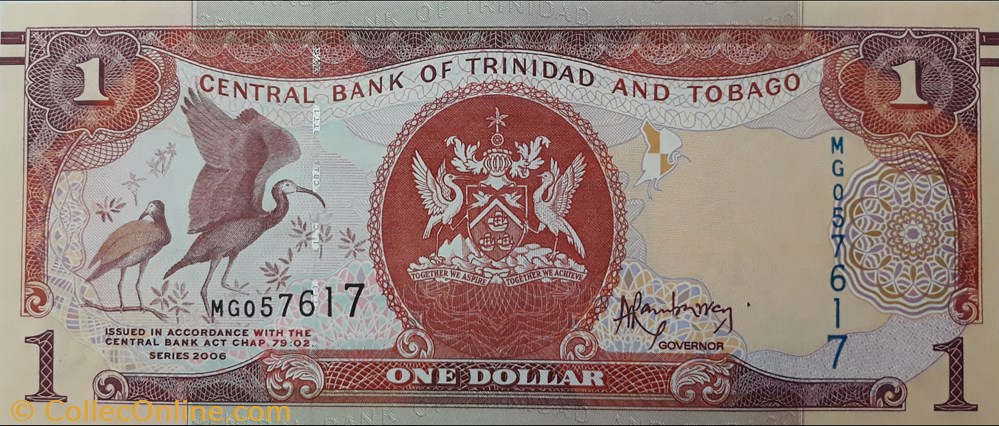 Trinidad i tobago billete america del norte trinidad i tobago
