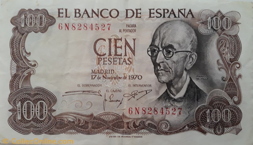 billete 100 pesetas