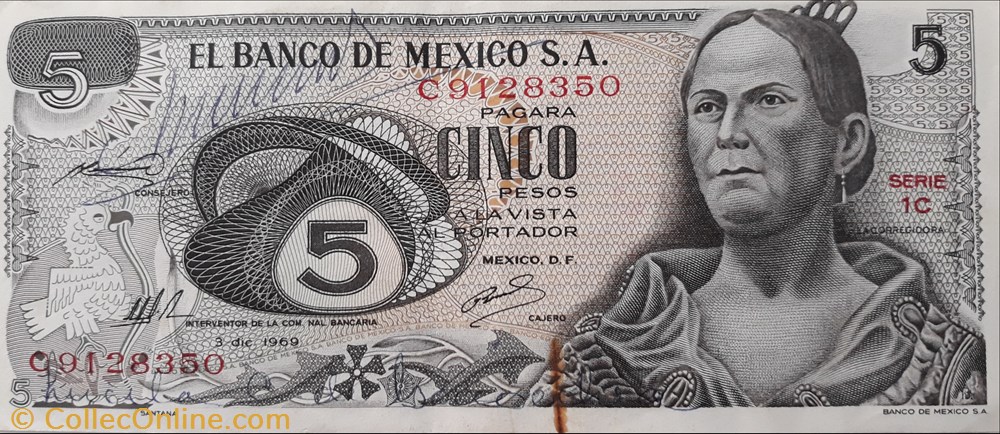 billete america del norte mexic