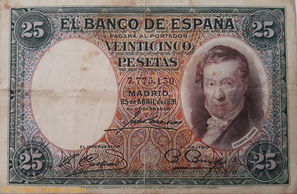billete 25 pesetas