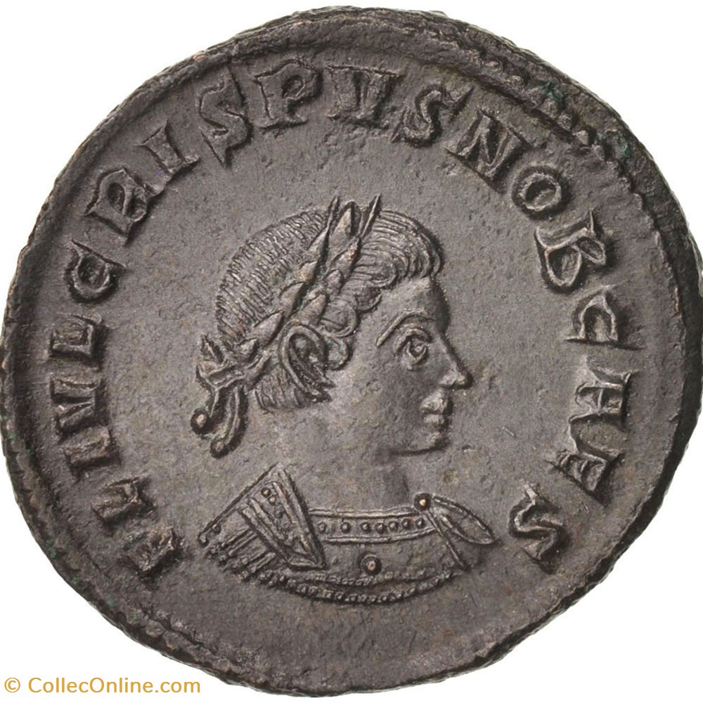 CRISPUS, NUMMUS, 317 monnaie antiquite av jc a ap romaine republicaine imperiale crispus nummus 317