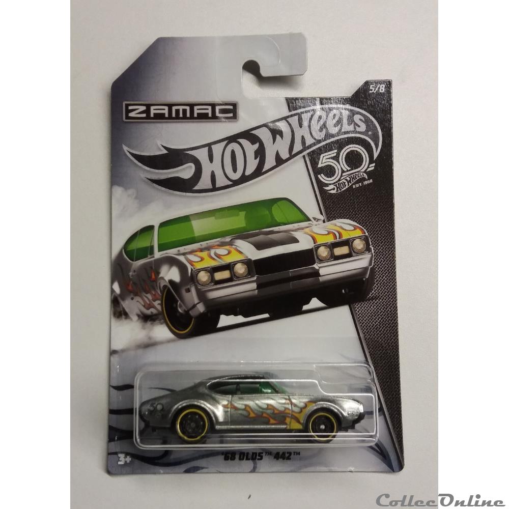 50th - Zamac Flames Collection - 5 - '68 Olds 442 modele reduit voiture 50th zamac flames collection 5 68 olds 442