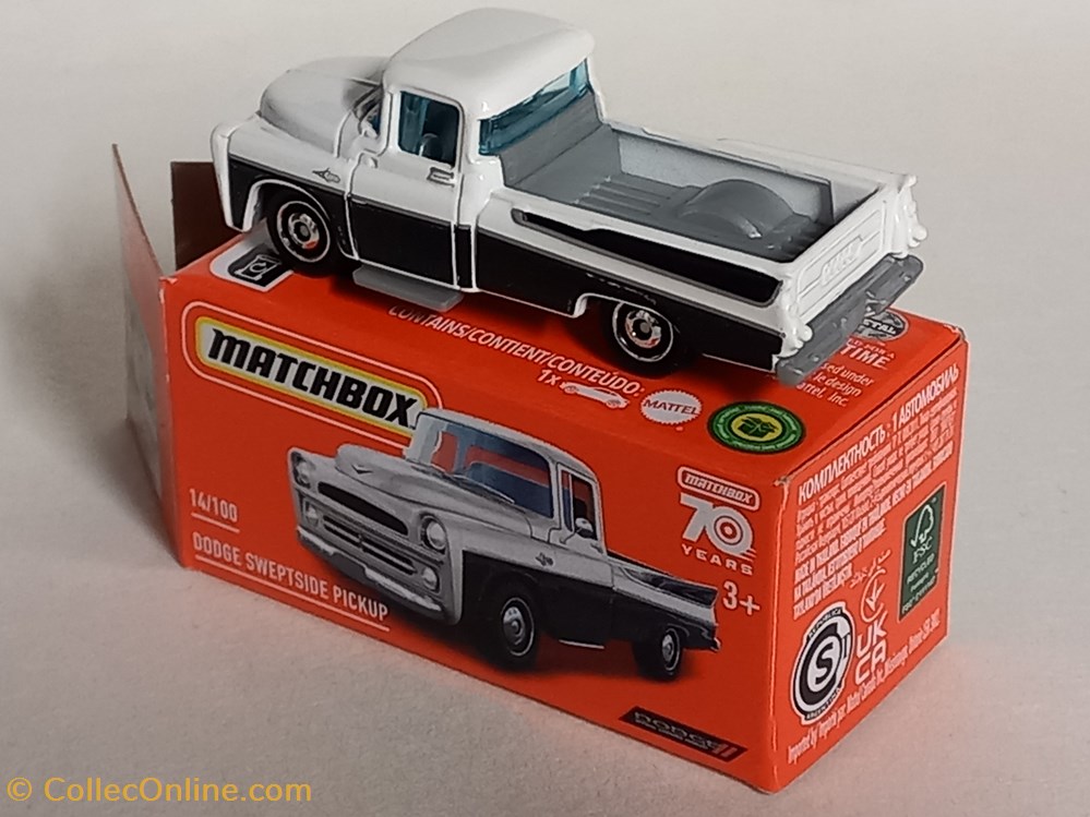 Dodge Sweptside Pickup #14 * White/Black * 2023 Matchbox