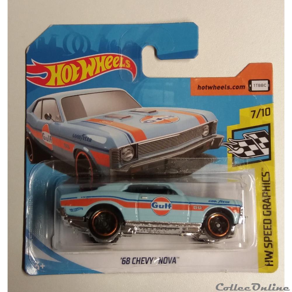 HW Speed Graphics - 07/10 - '68 Chevy Nova modele reduit voiture hw speed graphics 07 10 68 chevy nova