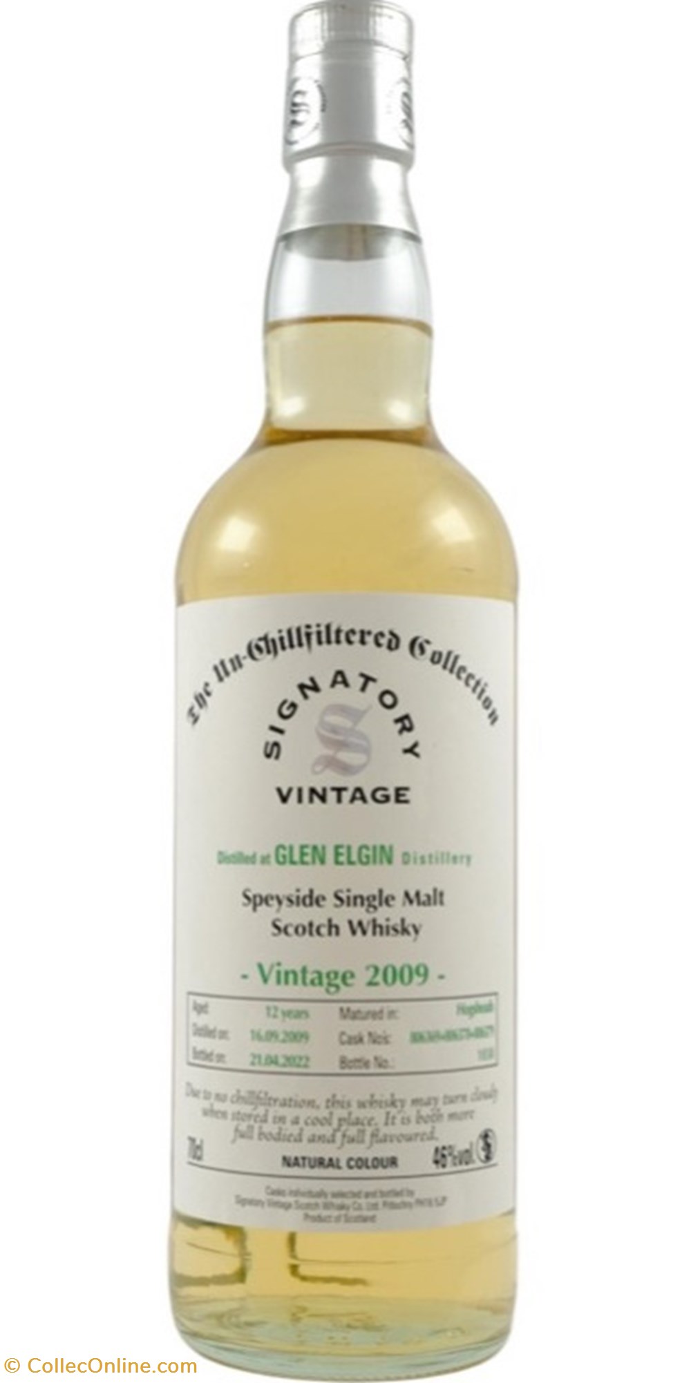 verschiedene alkohol und spirituosen whisky glen elgin 2009 13y signatory vintage