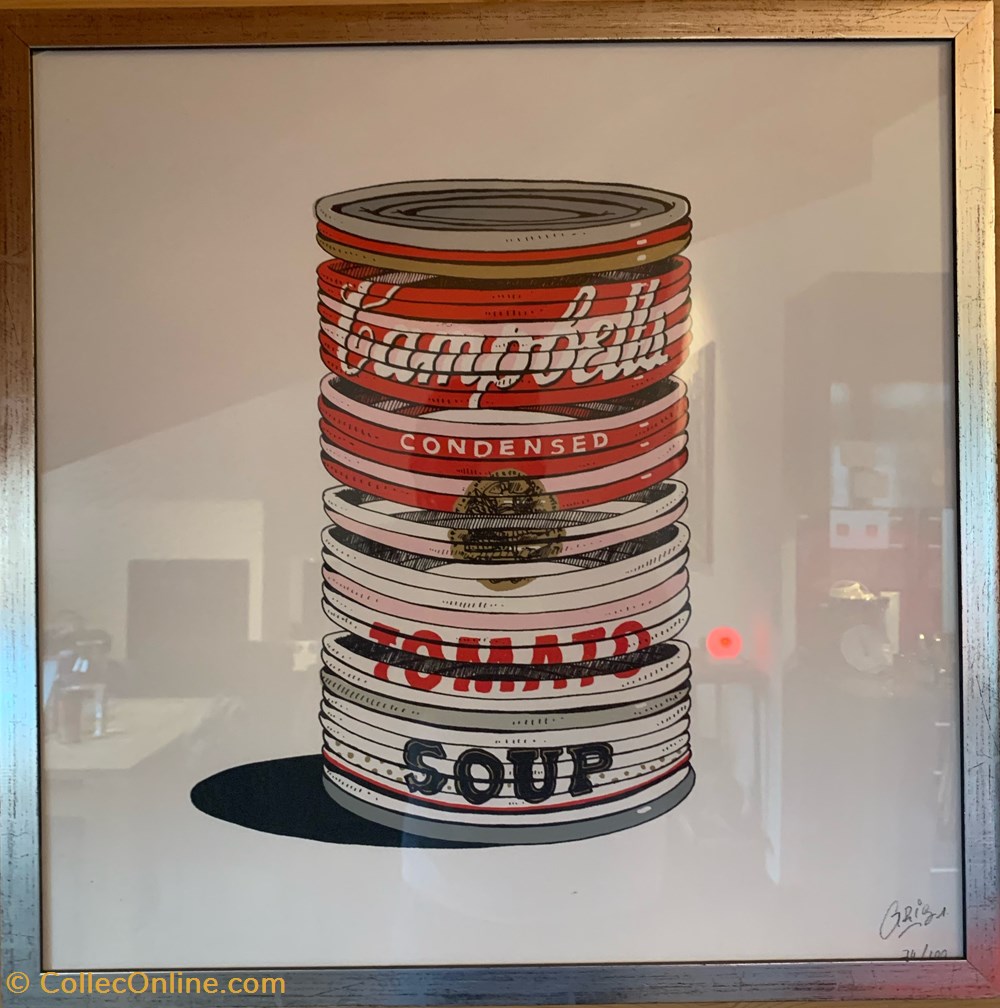 art antiquites lithographies serigraphie tomato soup campbells gris1