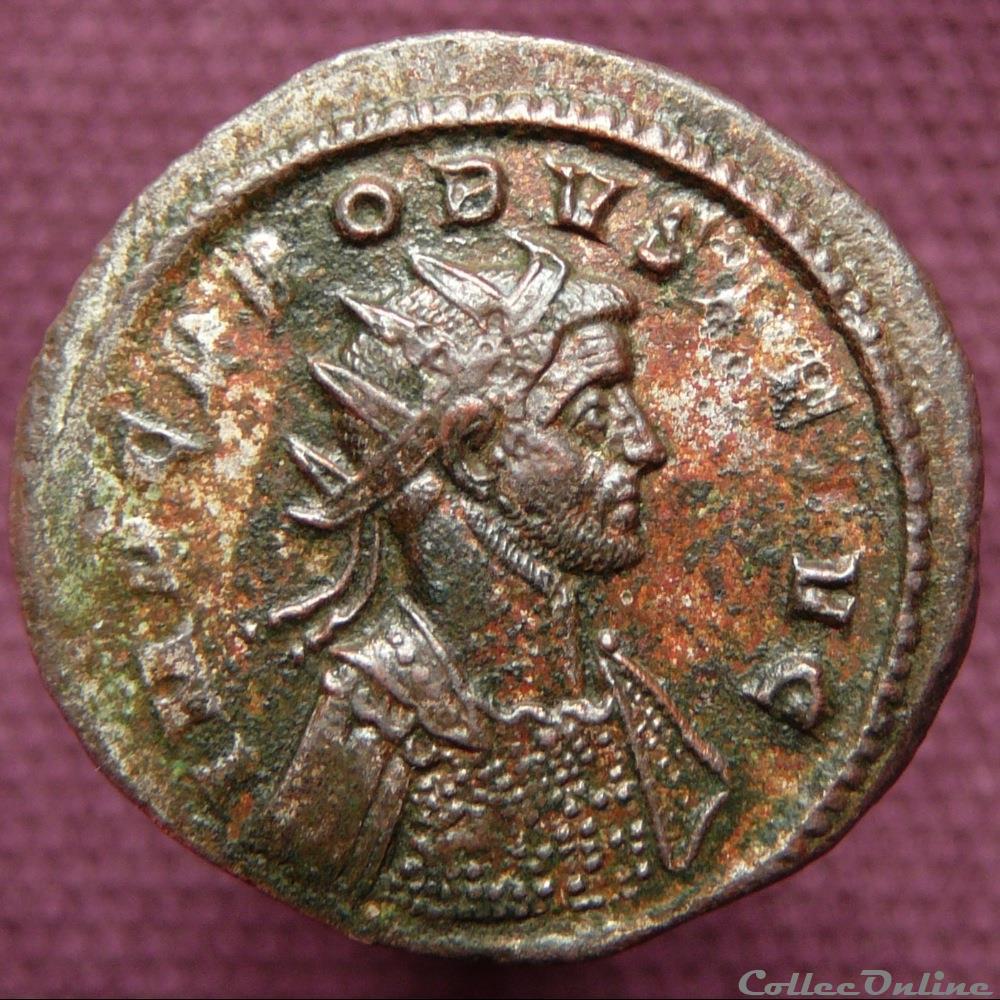 Probus Ticinum RIC 322 var. (inédit) monnaie antique av jc ap romaine probus ticinum ric 322 var inedit