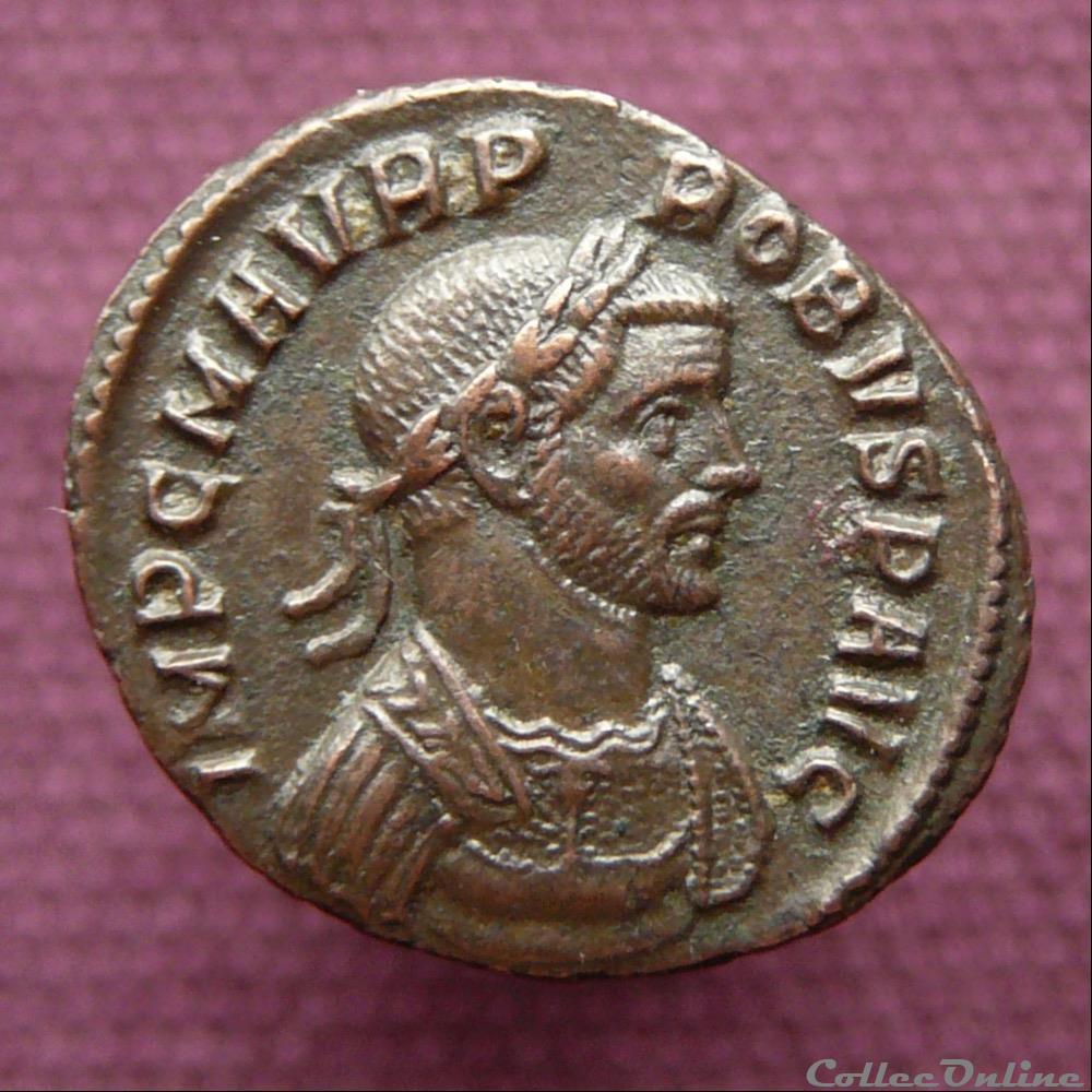 Probus Rome RIC 254 var. (denier inédit) monnaie antique av jc ap romaine probus rome ric 254 var denier inedit