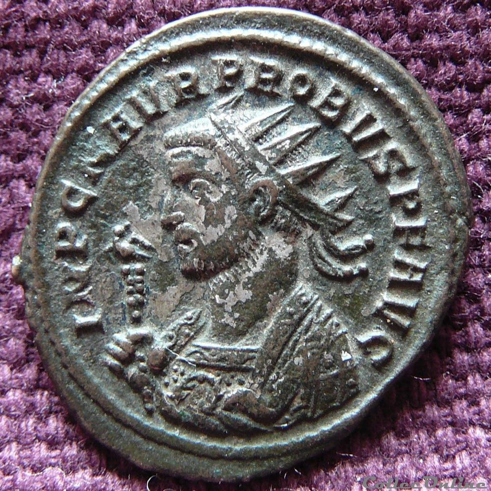 Probus Rome RIC 160 var. H (inédit) monnaie antique av jc ap romaine probus rome ric 160 var h inedit