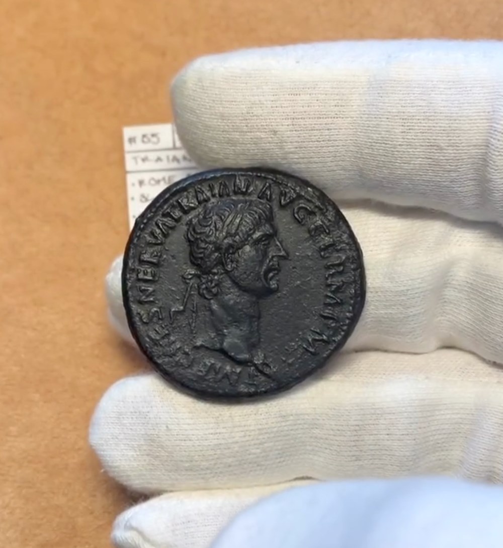 Early Sestertius of Trajan (Pax) coins ancient to romans imperial and republican early sestertius of trajan pax