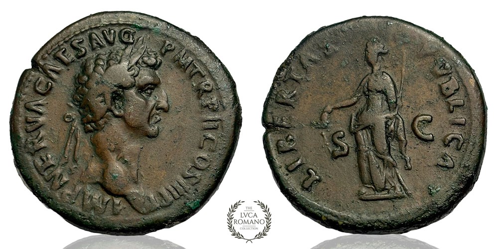 Marcus Cocceius Nerva Sestertius (ex J.S. Wagner) coins ancient to romans imperial and republican marcus cocceius nerva sestertius ex j s wagner