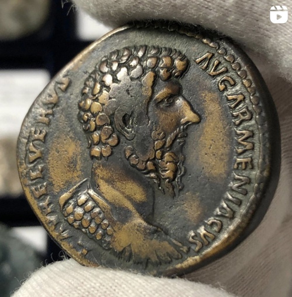 Sestertius with cuirassed bust of Lucius Verus coins ancient to romans imperial and republican sestertius with cuirassed bust of lucius verus