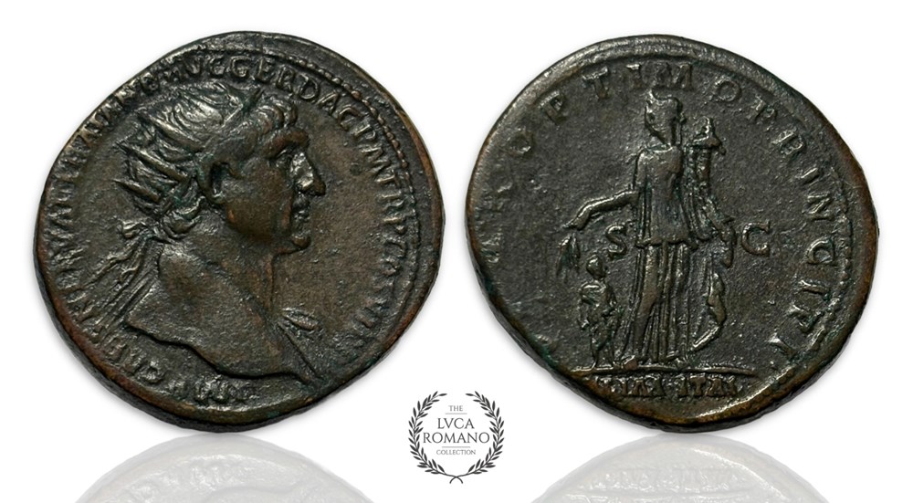 Dupondius of Trajan cited in Prof. Woytek's catalog, ALIM(ENTA) ITAL(IAE) coins ancient to romans imperial and republican dupondius of trajan cited in prof woytek s catalog alim enta ital iae