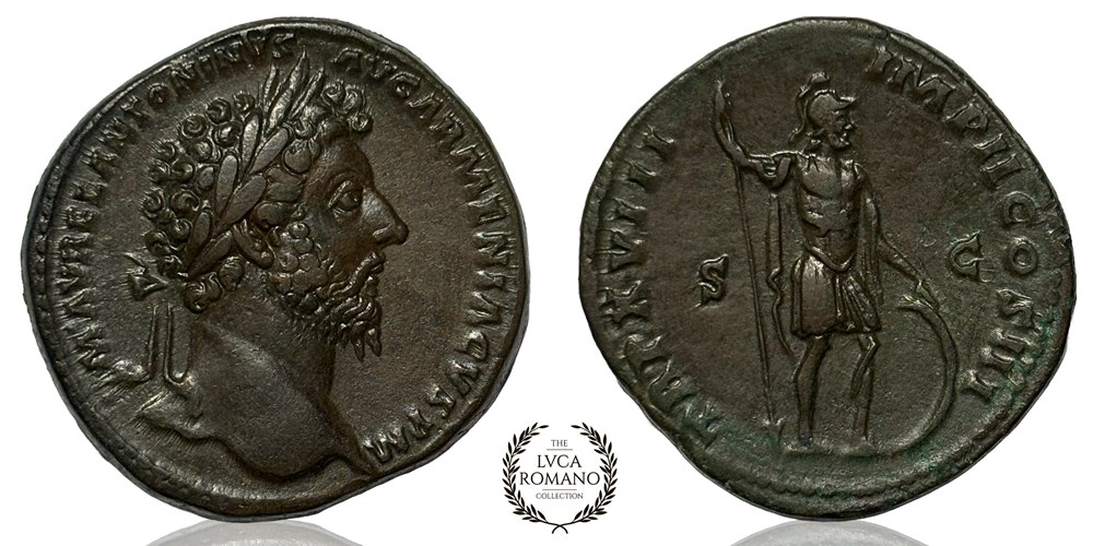 Marcus Aurelius Sestertius (Mars) coins ancient to romans imperial and republican marcus aurelius sestertius mars