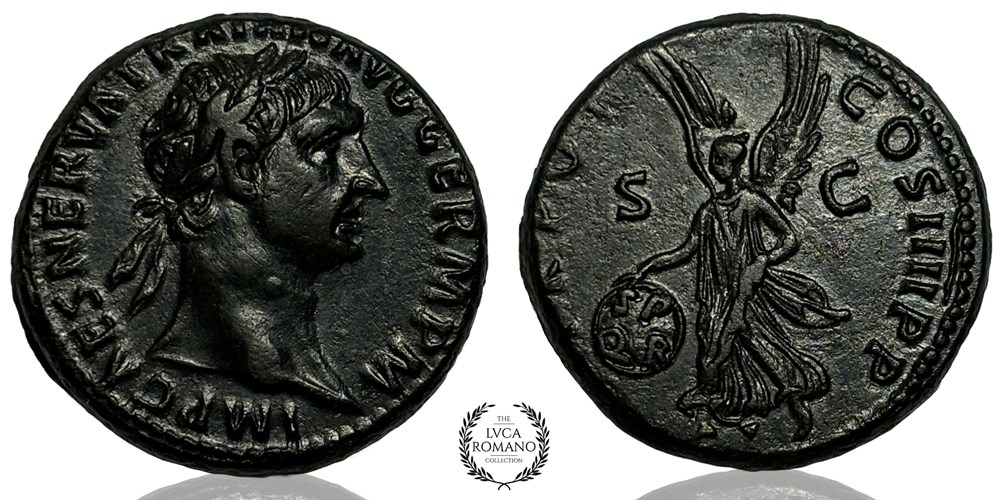 Trajan As (Victory) coins ancient romans imperial and republican trajan as victory