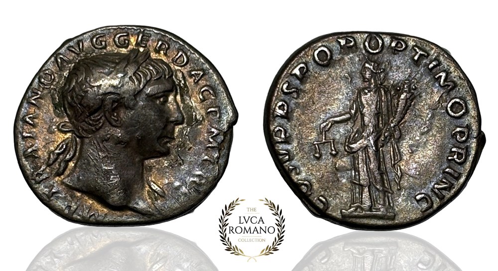 Trajan denarius (Aequitas), minted in Rome 108-109 coins ancient to romans imperial and republican trajan denarius aequitas minted in rome 108 109