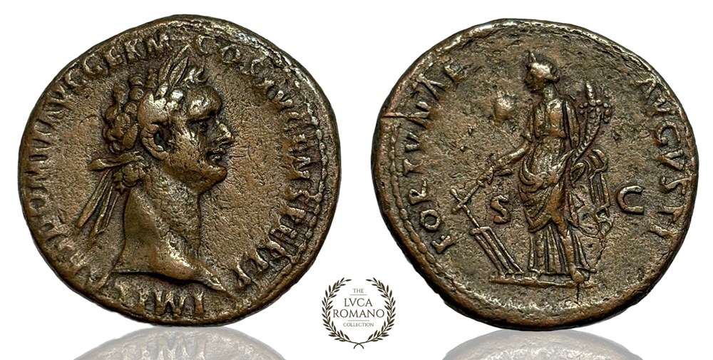 As of Domitian (Fortunae Augusti) coins ancient to romans imperial and republican as of domitian fortunae augusti