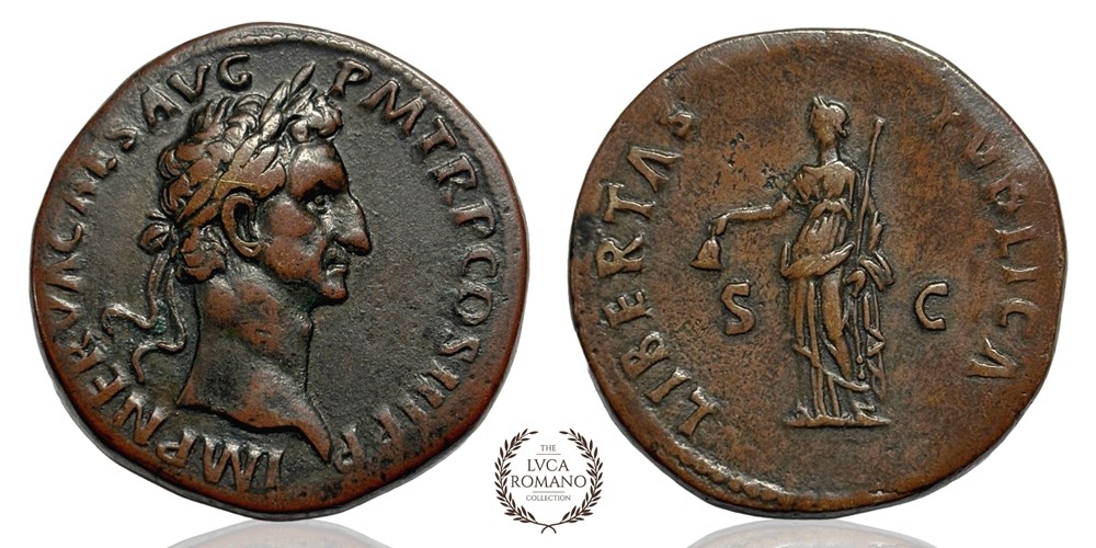 Marcus Cocceius Nerva Sestertius (LIBERTAS) coins ancient to marcus cocceius nerva sestertius libertas