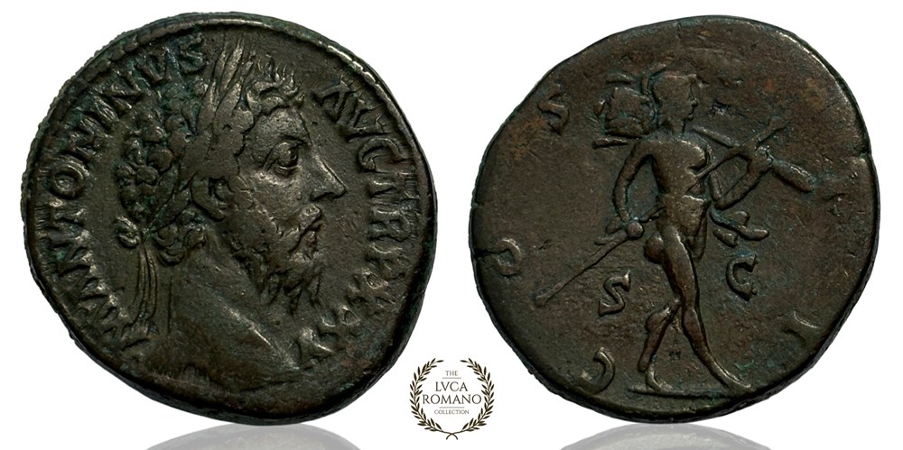 Sestertius of Marcus Aurelius (Mars) coins ancient to romans imperial and republican sestertius of marcus aurelius mars