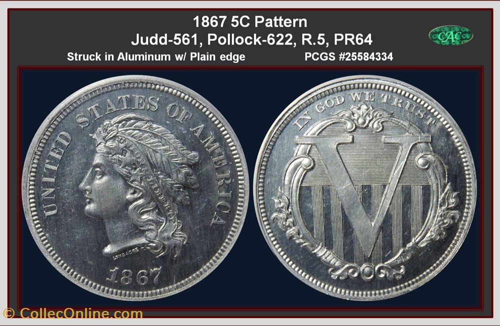 coins j 561 1867 5c