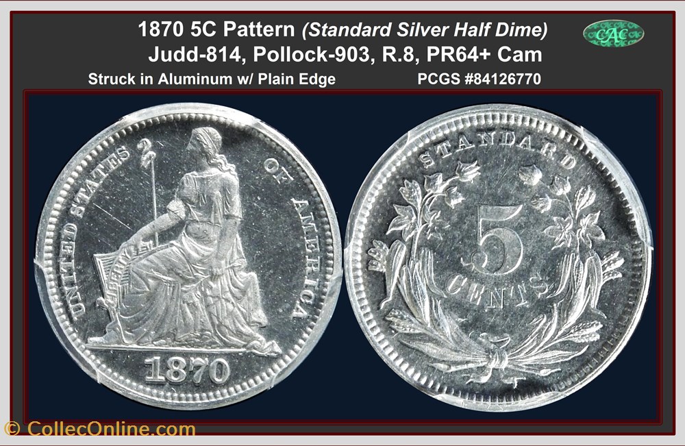 coins j 812 1870 half dime