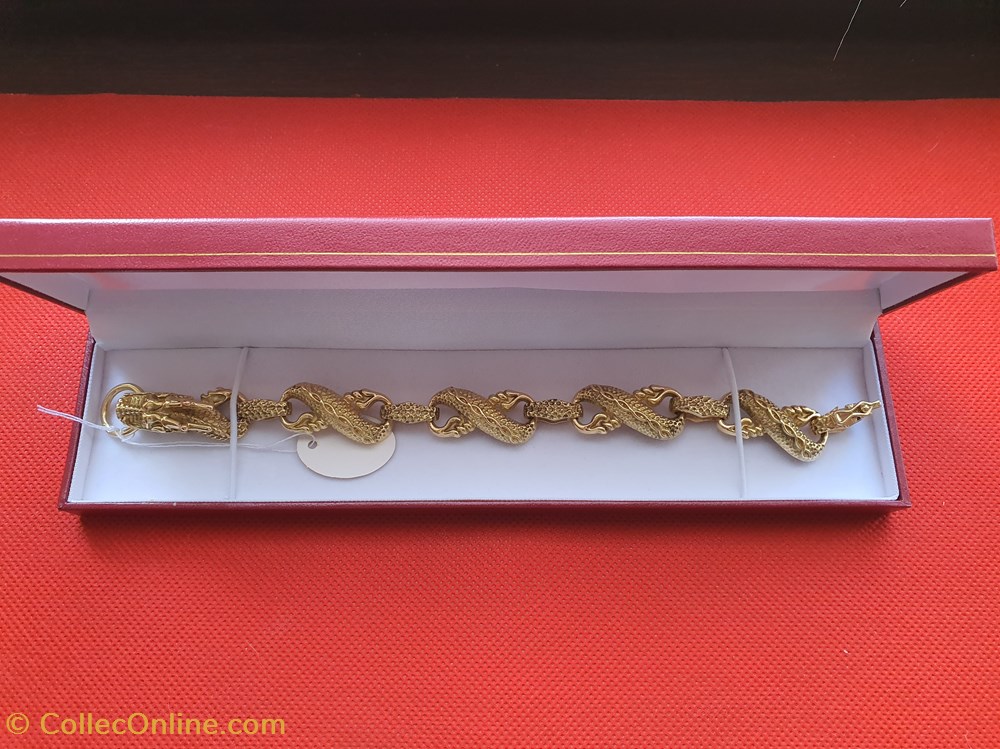 bijoux horlogerie de bras bracelet dragon or 18 carats