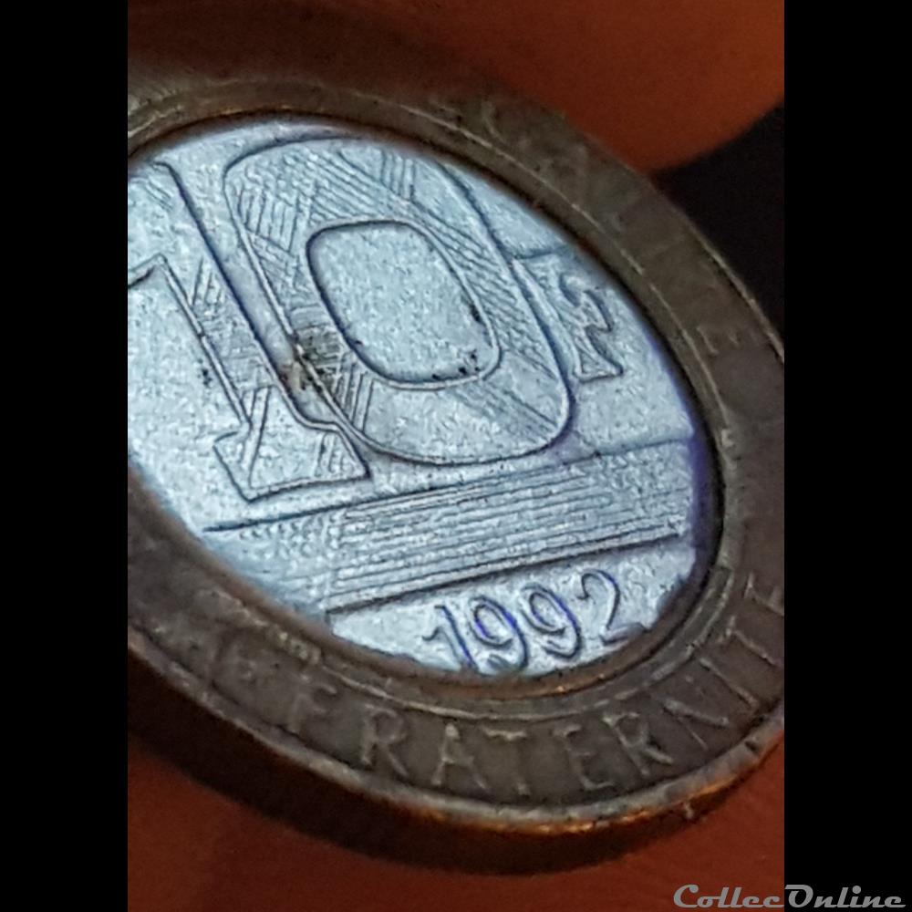 10fr Génie 1992 (faux) 2 monnaie france moderne 10fr genie 1992 faux