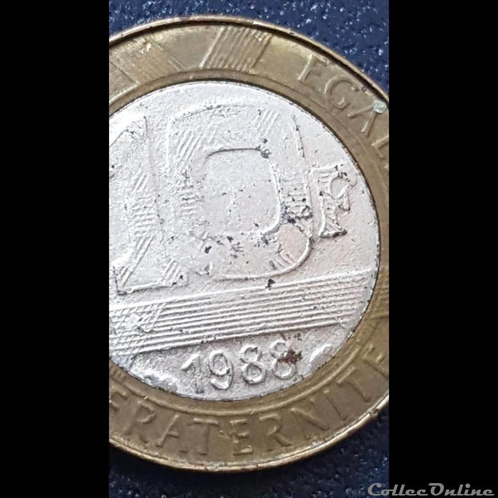 monnaie france moderne 10fr genie 1988 faux 1