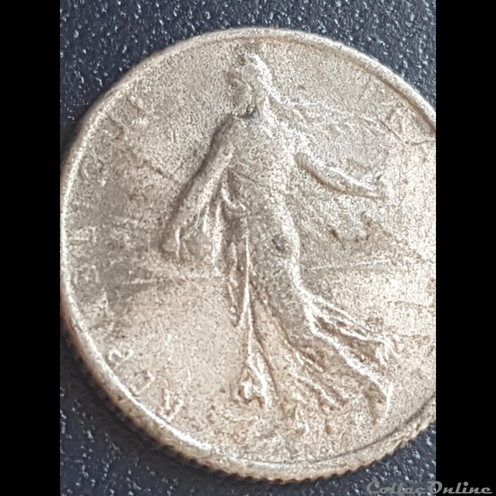 1fr semeuse type argent 1901 (faux) 4 monnaie france moderne 1fr semeuse type argent 1901 faux